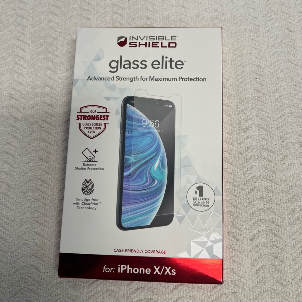 invisible shield / glass elite screen protector for iphones X/XS